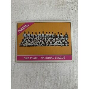 1966 Topps Set-Break #404 Pittsburgh Pirates Team VG